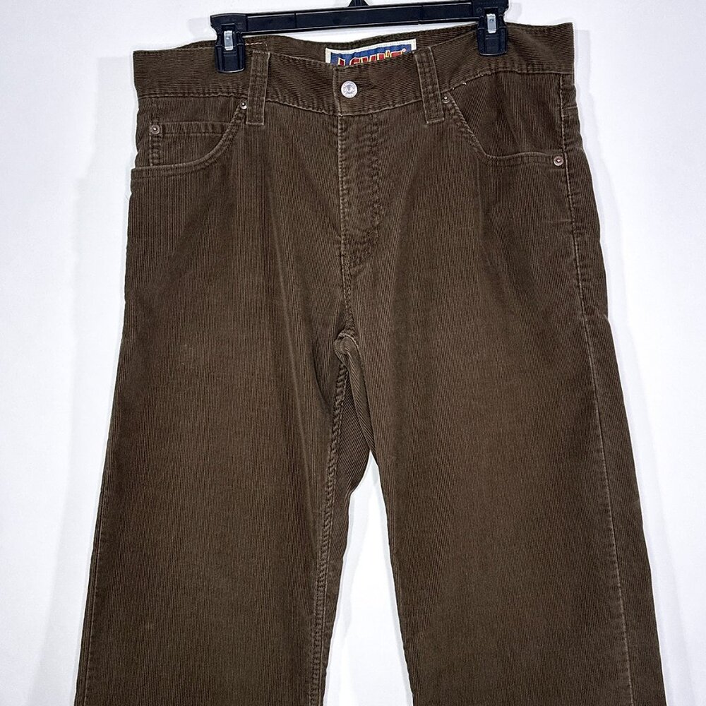 Levi's 549 Corduroy The Original Jeans Low Loose Brown Size 34x32 - Picture 2 of 16
